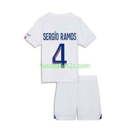 Fußballtrikots Paris Saint-Germain Sergio Ramos 4 Kinder Ausweich Trikotsatz 2022-2023 Fußballtrikots Paris Saint-Germain Sergio Ramos 4 Kinder Ausweich Trikotsatz 2022-2023